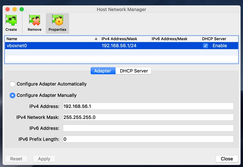 host network screen